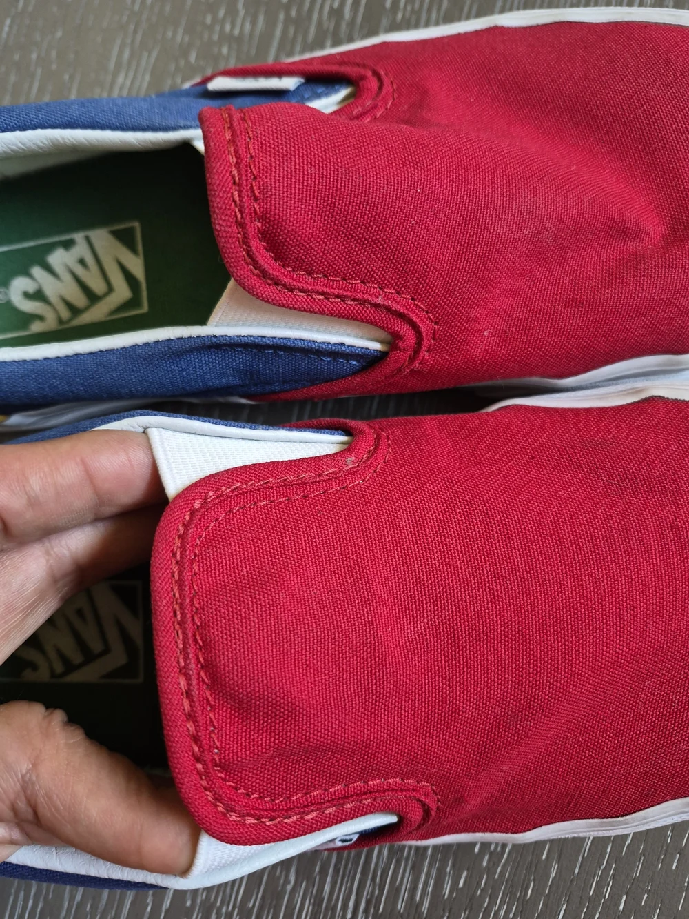Vans Slip-On Yacht Club Colorblock Sneakers - Red, Navy, Yellow